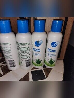 Aloe Vesta Body Wash & Shampoo 4 oz Rare Lot Of 4 New